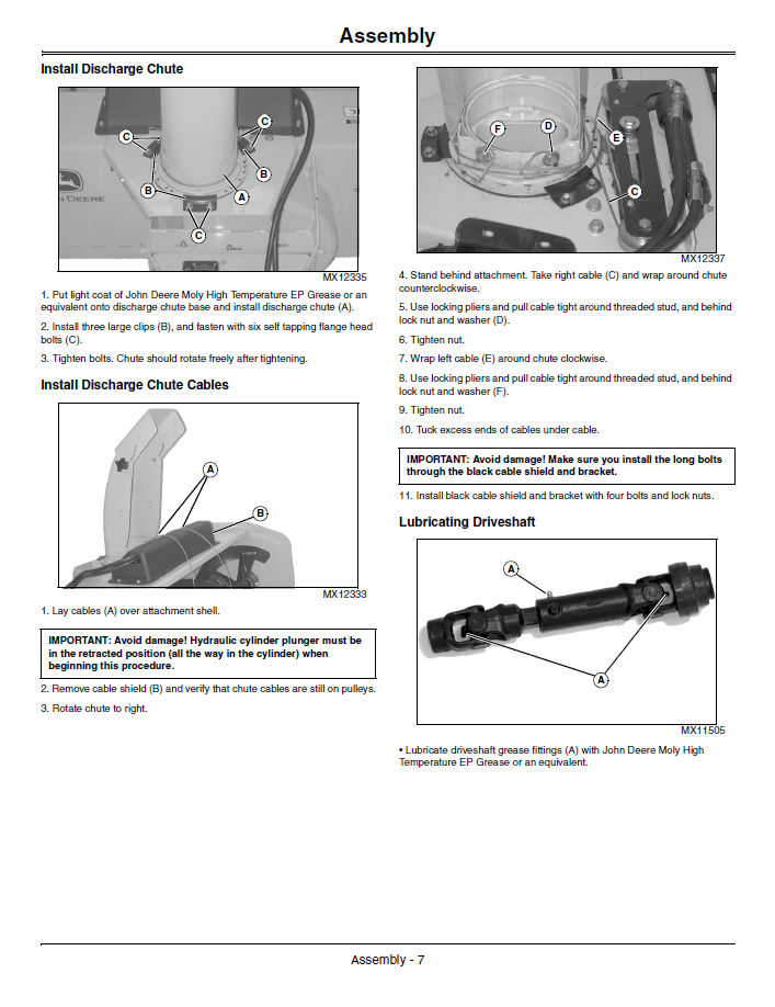 Complete John Deere 47-Inch Snowblower Manual OMM145749 PDF Guide