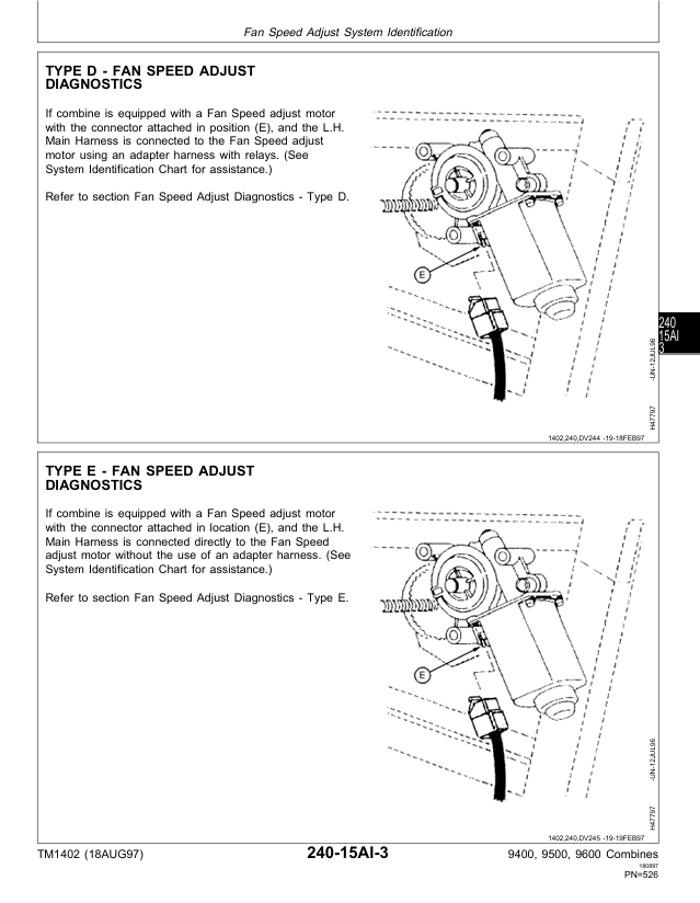 Complete John Deere Combine Diagnostic Manual TM1402 | 9400 9500 9501 9600