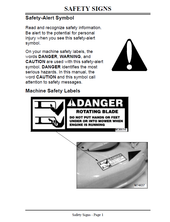 Complete John Deere GT242 GT262 GT275 Operator Manual – OMM123238 Edition