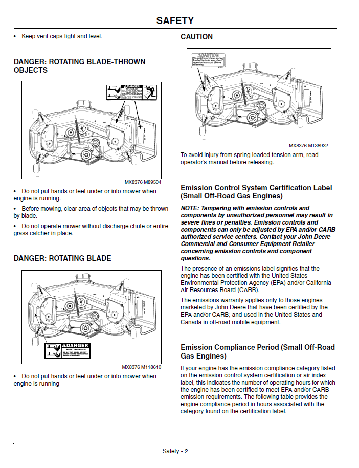 Complete John Deere GX325 GX335 GX345 Tractor Operator Manual OMM145728