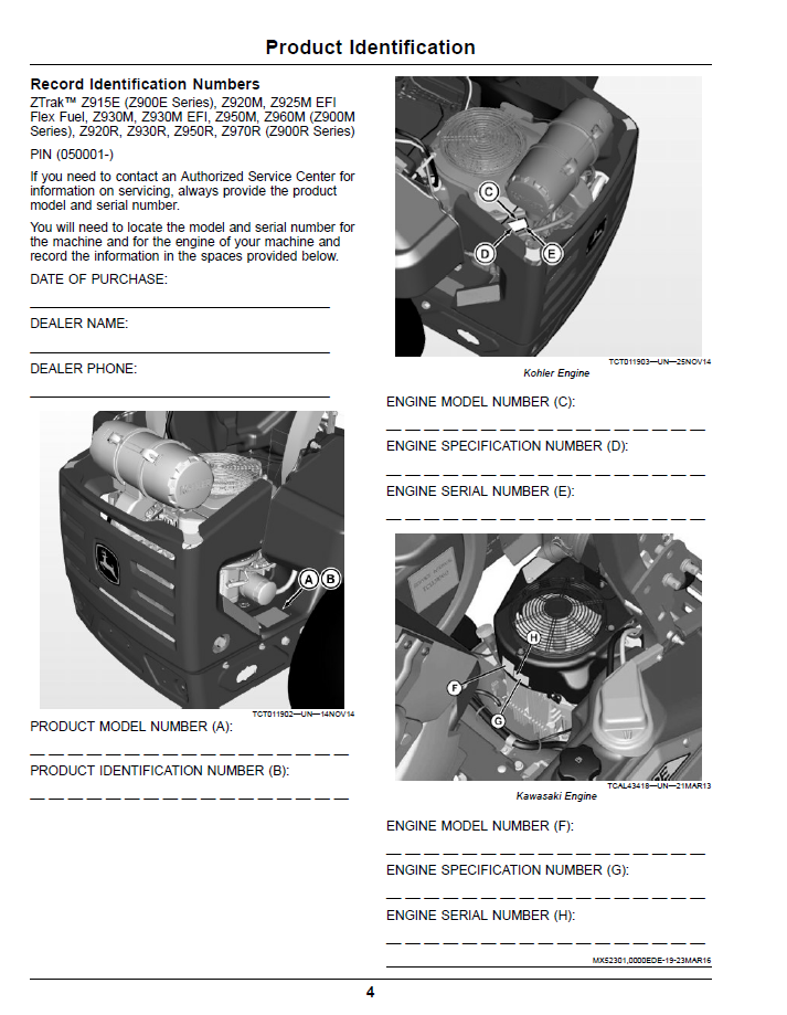 Complete John Deere ZTrak Pro Series Z900 Operator Manual (OMUC15151)
