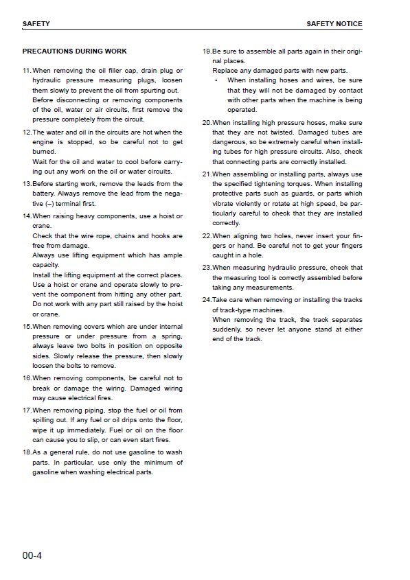 Complete Shop Repair Manual PDF for Komatsu WA250-5H & WA250PT-5H
