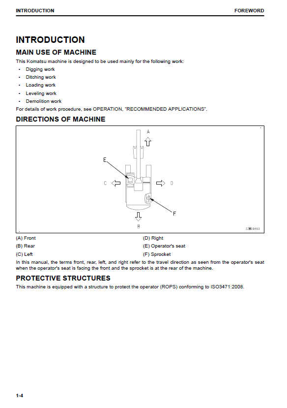 Comprehensive Operation & Safety Manual: Komatsu PC45MR-5 & PC55MR-5