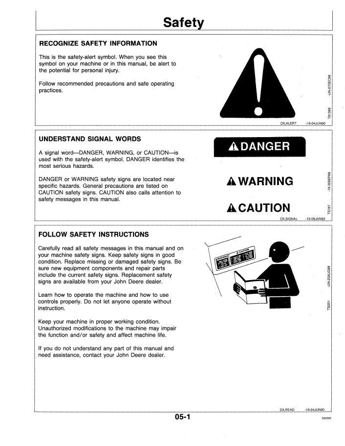 Download John Deere 4560 4760 4960 Operator Manual PDF OMAR112280