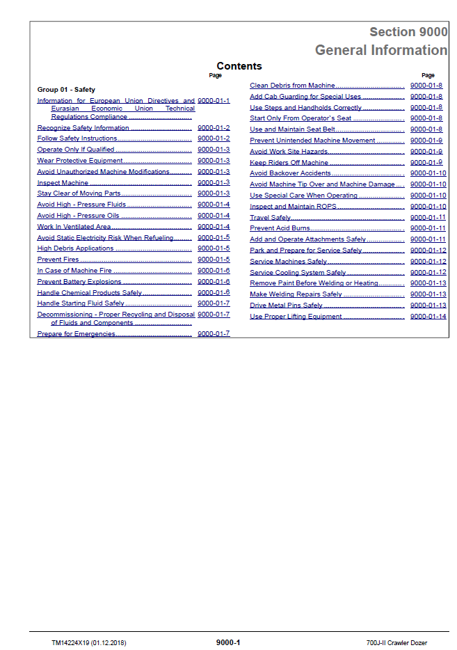 Download John Deere TM14224X19 Operation and Test Manual