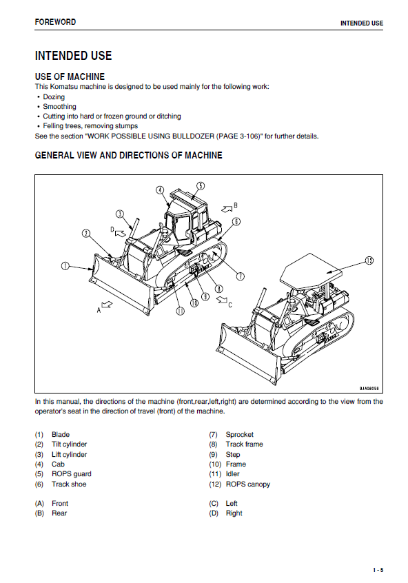 Download Komatsu D65EX-15E0, D65PX-15E0, D65WX-15E0 Dozer Maintenance Manual