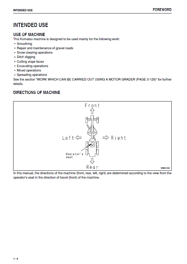 Download Komatsu GD675-5 Grader Operation & Maintenance PDF
