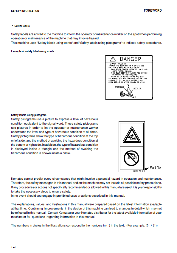 Download Komatsu HM400-1 Maintenance & Operation Manual
