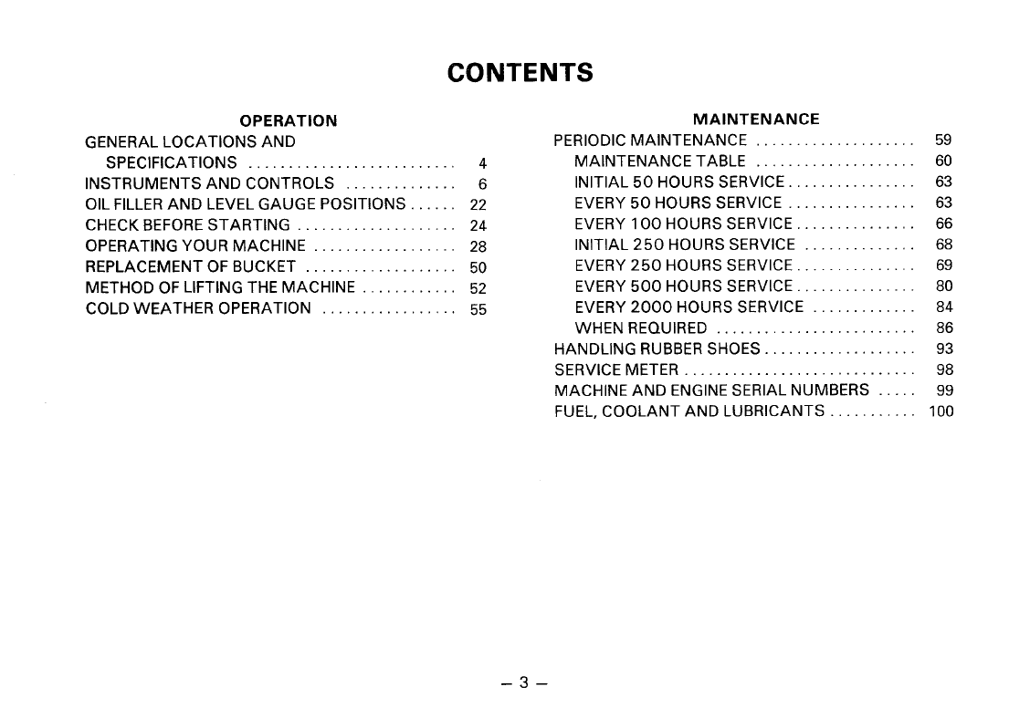 Download Komatsu PC05-6 PC10-6 PC15-2 Operation Manual SEAM020MB600 PDF