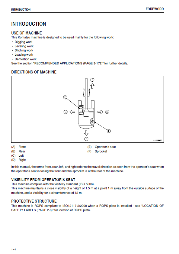 Download Komatsu PC138US-8 PC138USLC-8 Excavator Operation Manual TEN00548-02