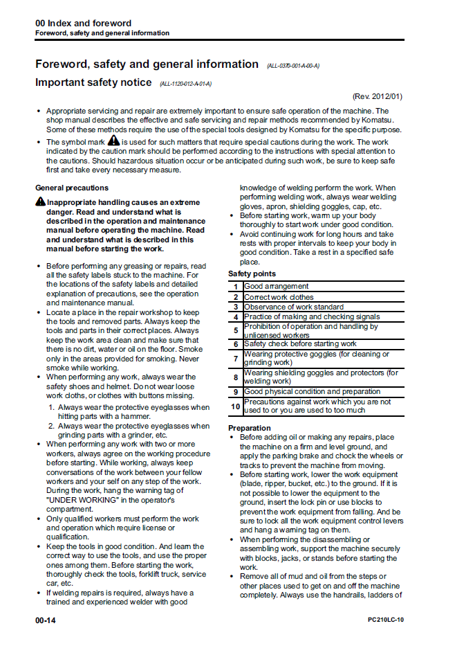 Download Komatsu PC210LC-10 Shop Manual CEBM026702 PDF
