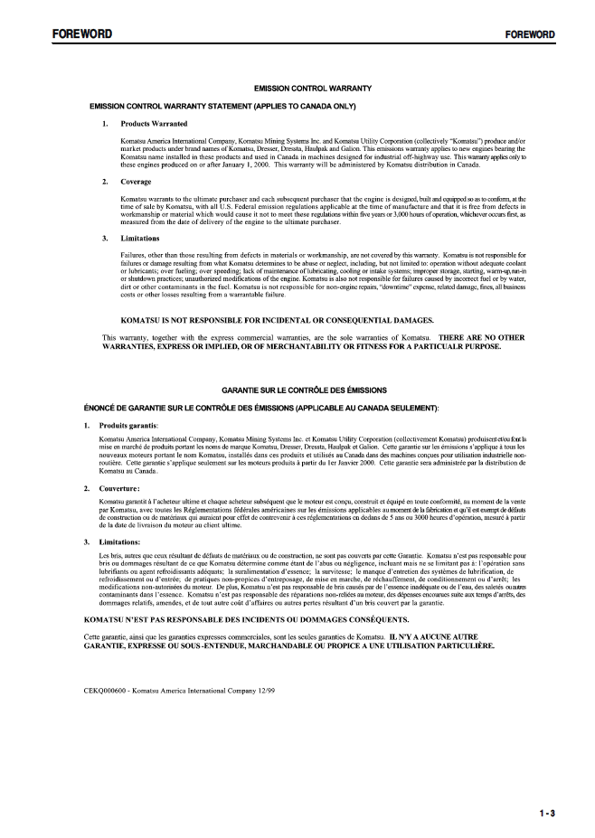 Download Komatsu PC40MRX-1 Operation Manual SEAM043006T PDF