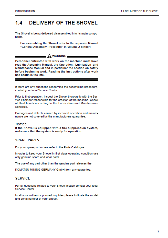 Download Komatsu PC8000-6 Operation Manual GZEAM12058 PDF