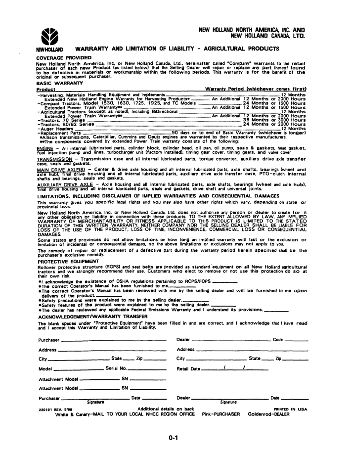 Download New Holland Ford 8160-8560 Tractor Operator Manual 42816040 PDF