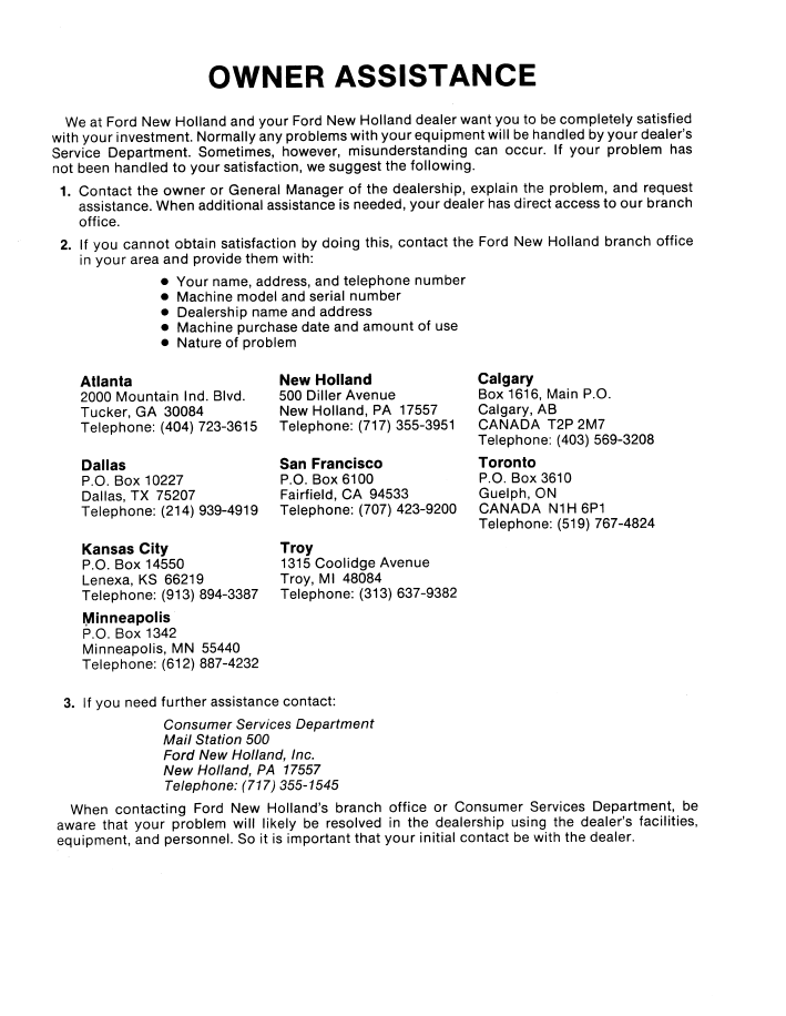 Download New Holland Ford 8210 Electro-Link Operator Manual 42821012 PDF