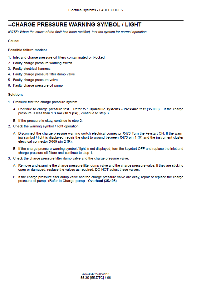 Download New Holland T7 Series Tractor Maintenance Manual 47567528 PDF