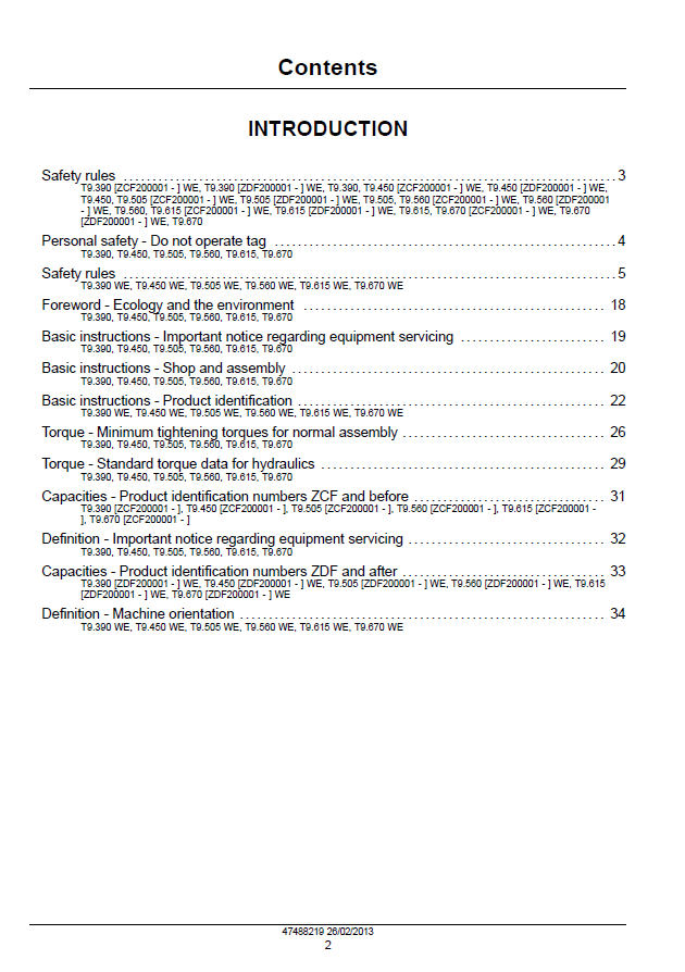 Download New Holland T9 Series Tractor Repair Guide 47488219 PDF