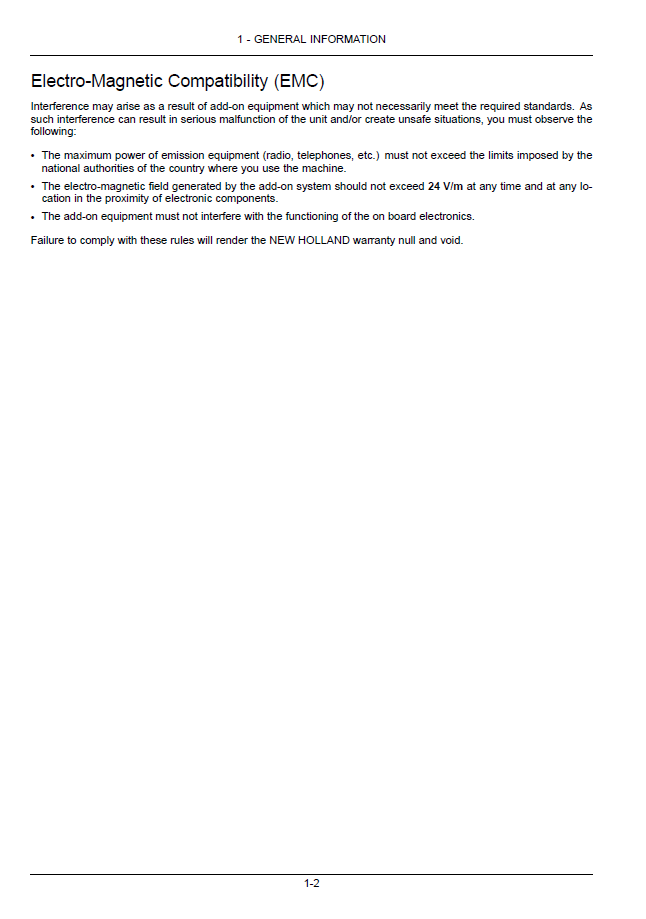 Download New Holland T9 Tier 2 Tractor Maintenance Manual 47538895 PDF