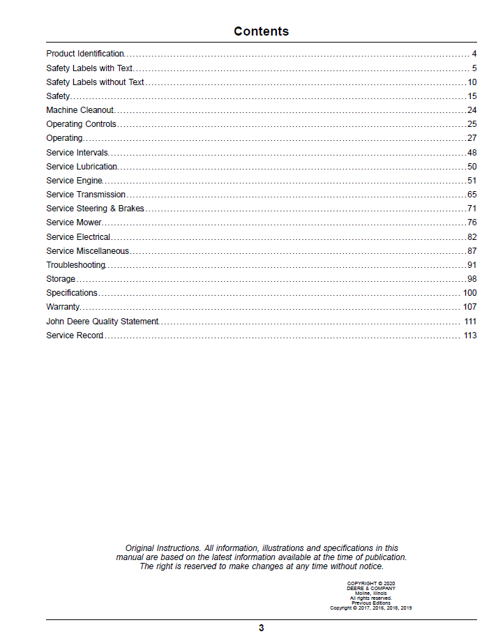 Download OMUC18439E John Deere Z900E Z900M Z900R ZTrak Pro Operator Manual PDF