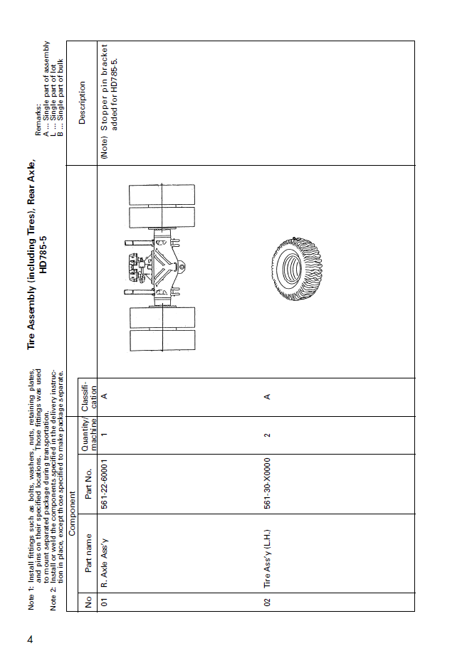Field Assembly Instruction Manual: Komatsu HD785-5 Truck GEN00027-03