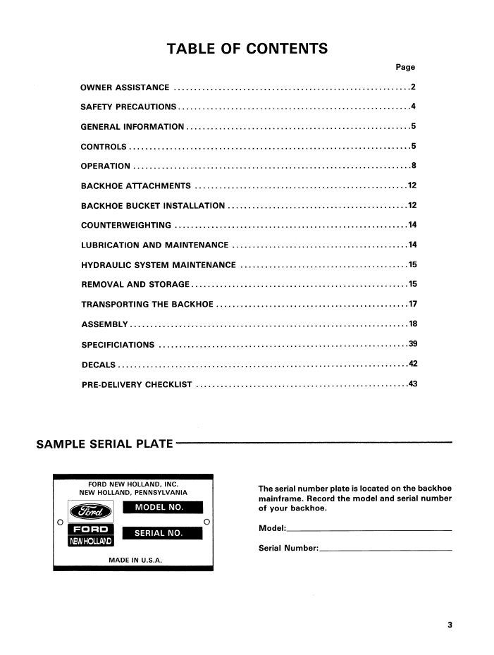 Ford 345C 445C 545C Series 76A Backhoe Manual PDF 42076411