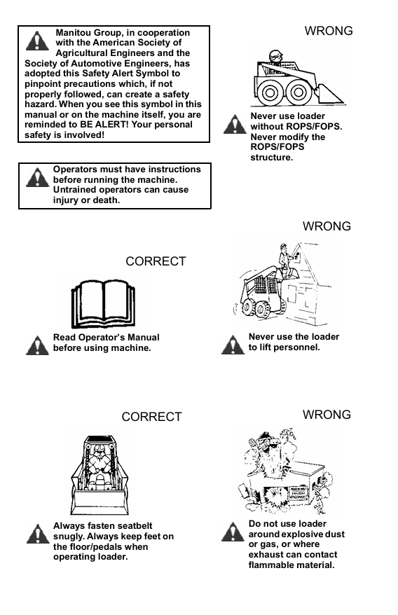 GEHL 1640E & 1640 (EU) Operator Manual 917388 PDF Download