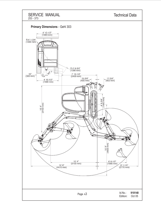 GEHL 253, 303, 353, 373 Workshop Service & Maintenance Manual PDF