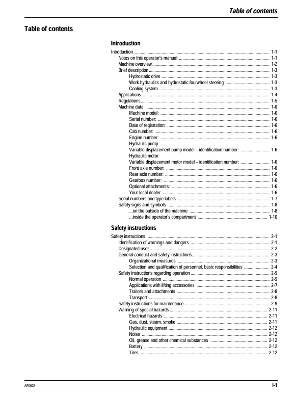 GEHL 418 Wheel Loader Operator Manual 909877 PDF Download