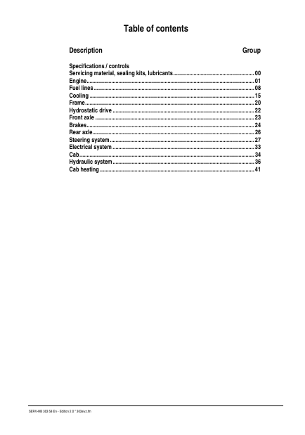 GEHL 521 Wheel Loader Workshop & Service Manual PDF 50940187