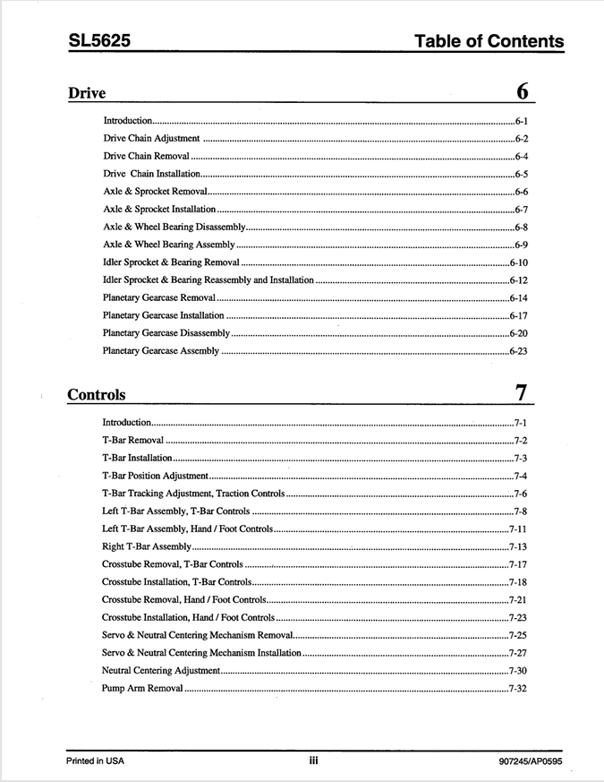 GEHL 5625 Skid Loader Technical Shop Manual 907245 PDF