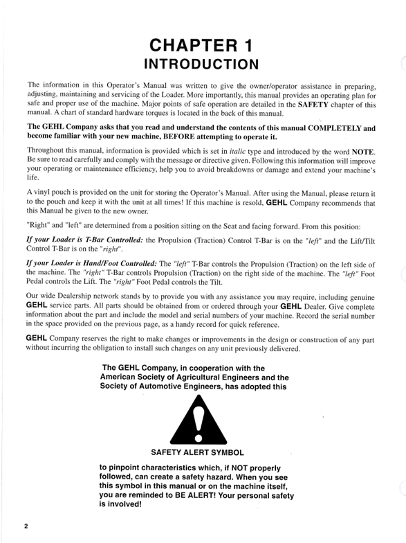 GEHL 6625 Loader Operator Manual 907268 Instant PDF Download