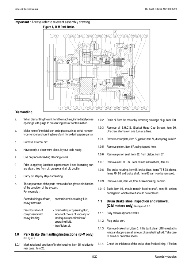 GEHL MCR Series 32 Hydraulic Motor Workshop Service Manual