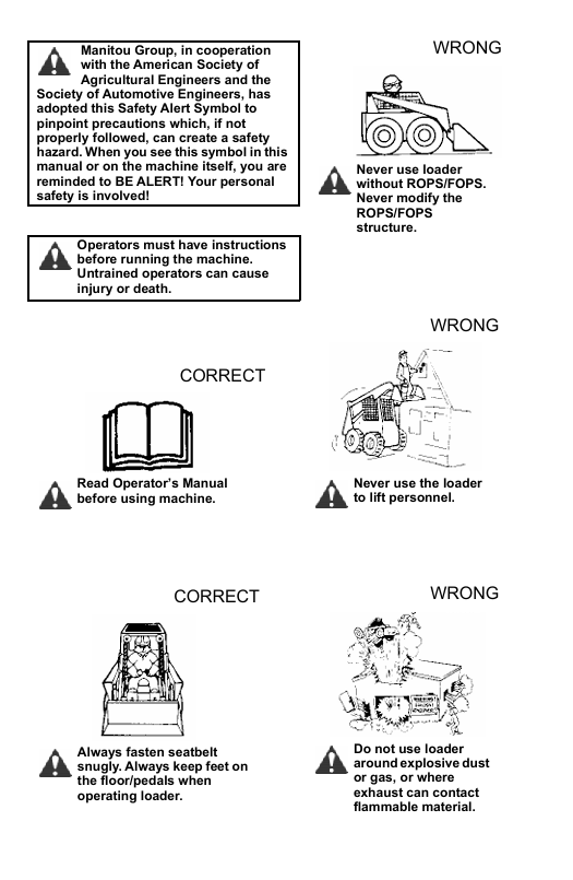 GEHL Operator Manual 917334 for SL3640E SL3840E and SL4240E PDF