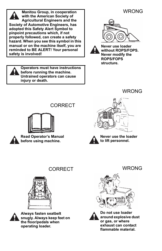 GEHL SL3640E SL3840E (EU) SL4240E Operator Guide PDF