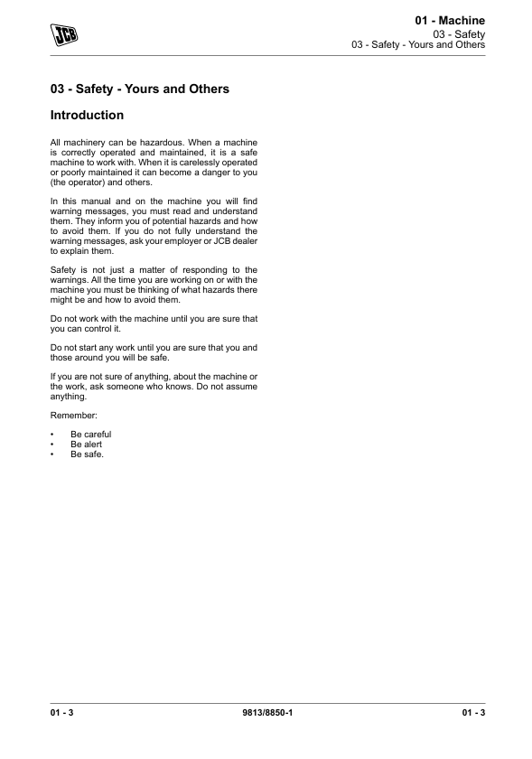 JCB 1T-1 High Tip Dumper Technical Repair Manual Download