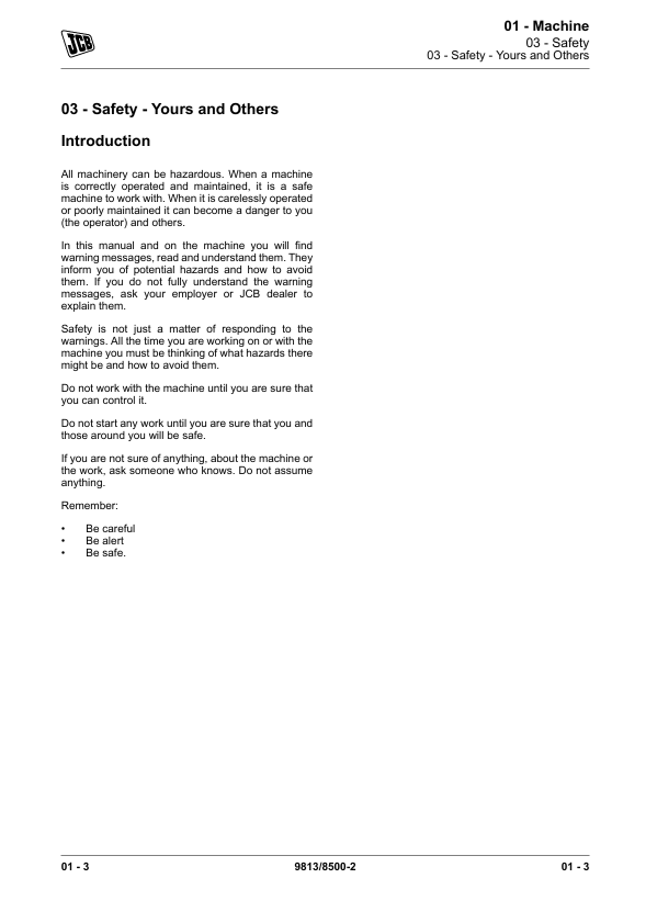 JCB 2DX Technical Service and Troubleshooting Manual PDF
