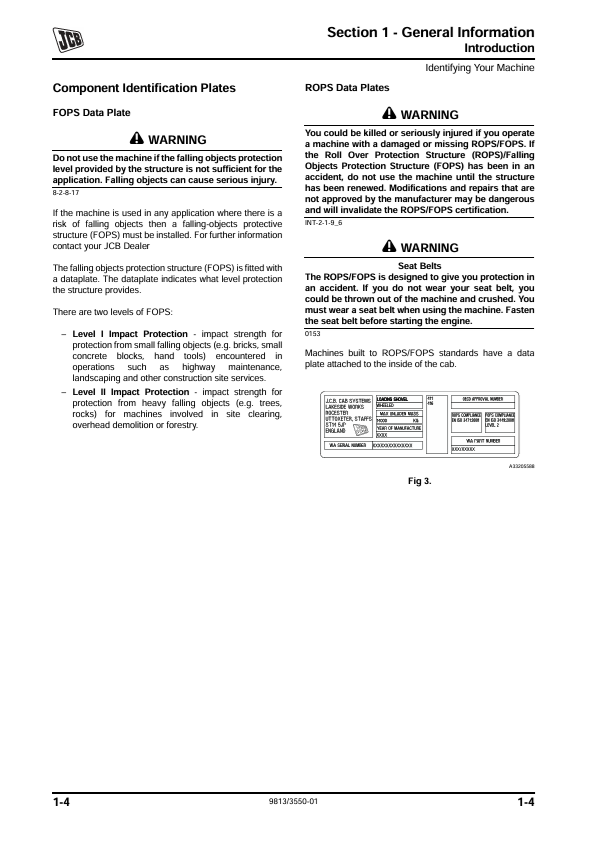 JCB 418S Maintenance and Technical Service Manual