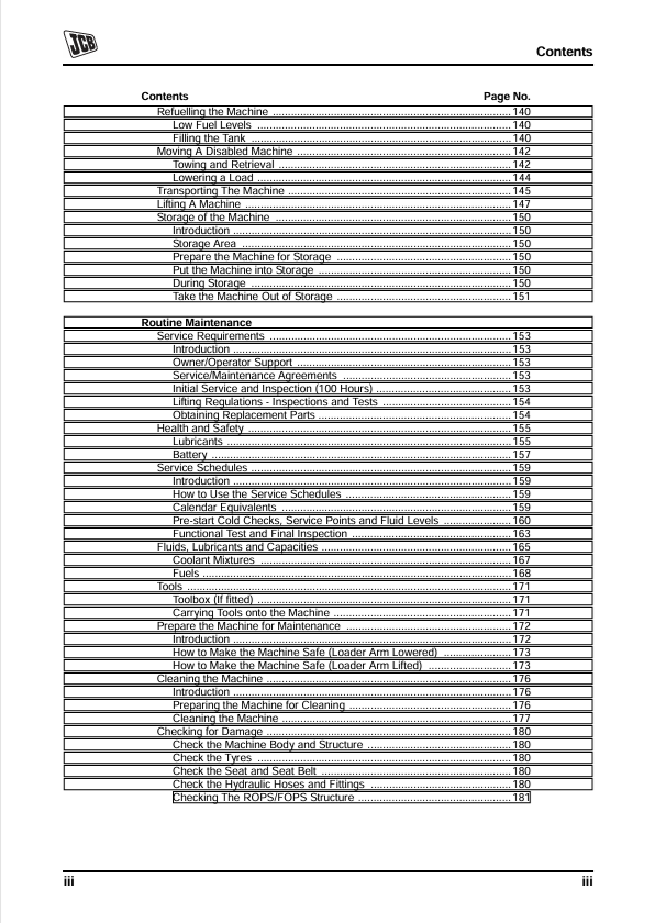 JCB Backhoe Loader 3CX/4CX Easy Controls Manual
