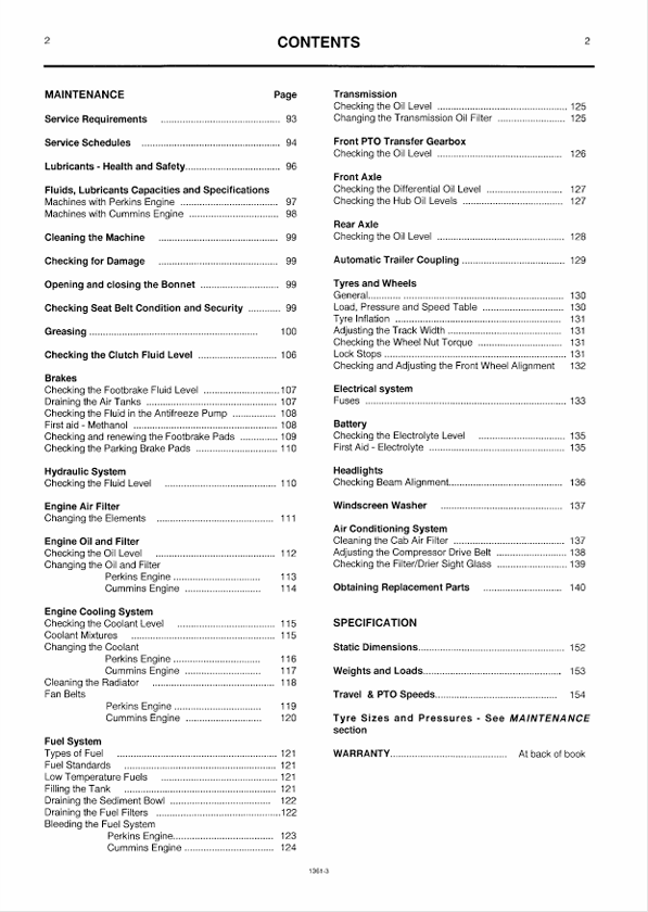 JCB Fastrac 135 155 185 Tractor Manual PDF | Operator Handbook