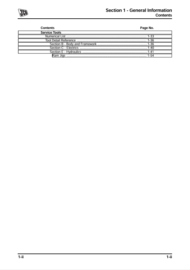 JCB JS Series Excavator Service and Repair Guide PDF
