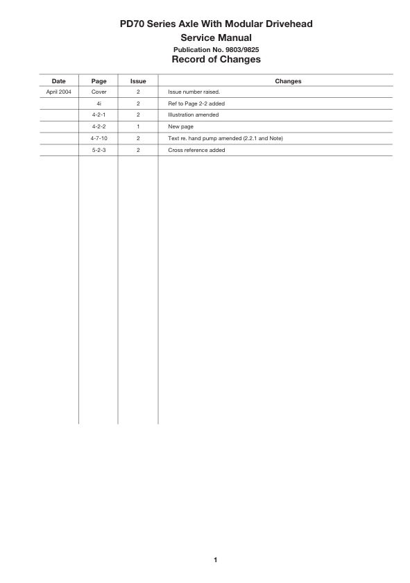 JCB PD70 Drivetrain System Service and Repair Manual PDF