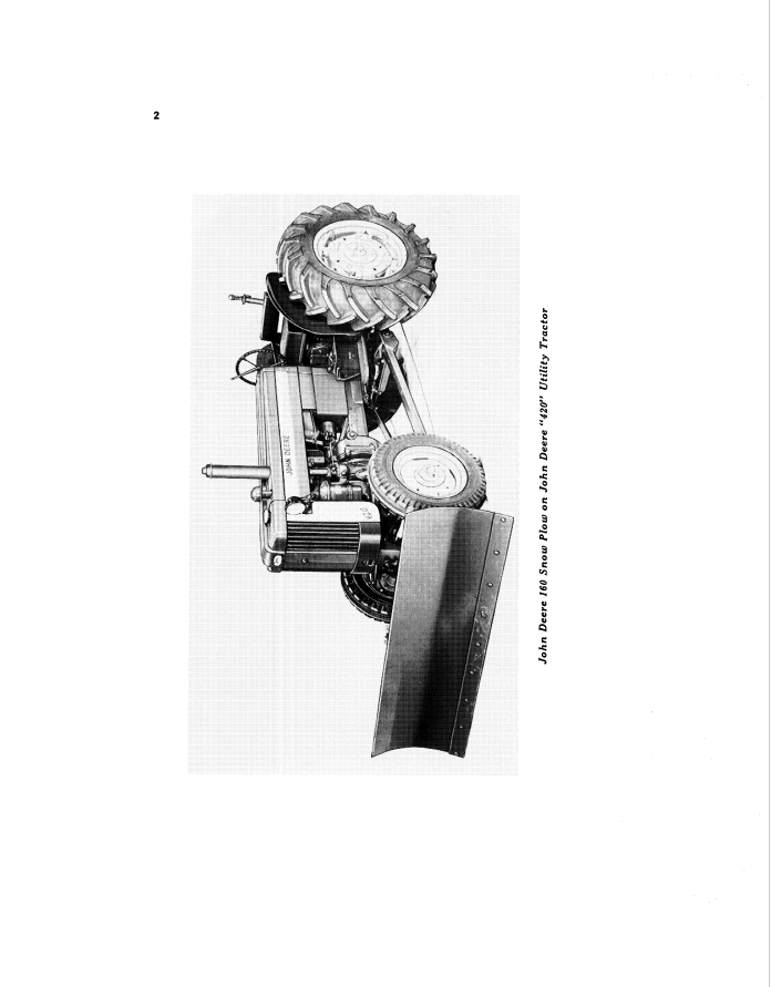 JOHN DEERE 60,160,260, M-60 AND MI-72 SNOW PLOWS OPERATOR MANUAL OMW11420W