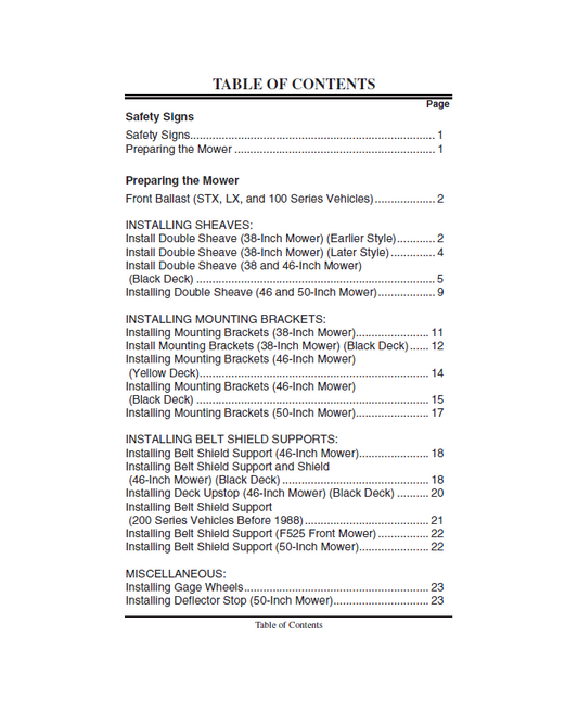 JOHN DEERE POWER FLOW™ FOR 38, 46, AND 50-INCH MOWERS OPERATOR MANUAL OMM121515