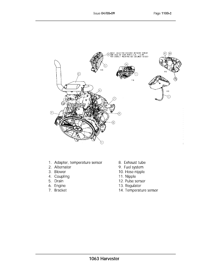 John Deere 1063 Harvester Repair & Maintenance Manual TM1997