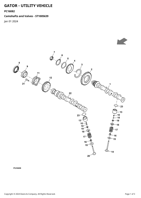 John Deere 1210A Grain Cart Parts Manual PC1608 Complete Guide