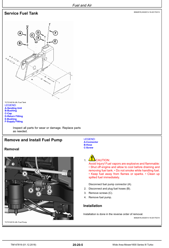 John Deere 1600 Turbo Series III Wide Area Mower Workshop Manual Download TM147819