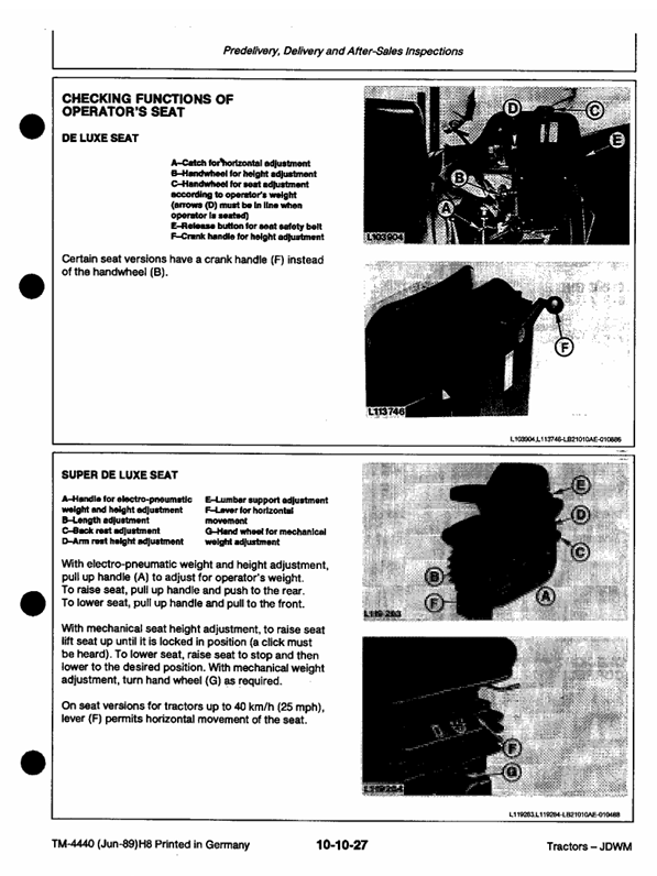 John Deere 2250, 2450, 2650, 2650N and 2850 Service Manual PDF TM4440