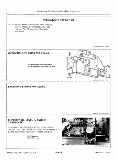 John Deere 2355-2855N Tractor Repair Manual | Technical Manual TM4434
