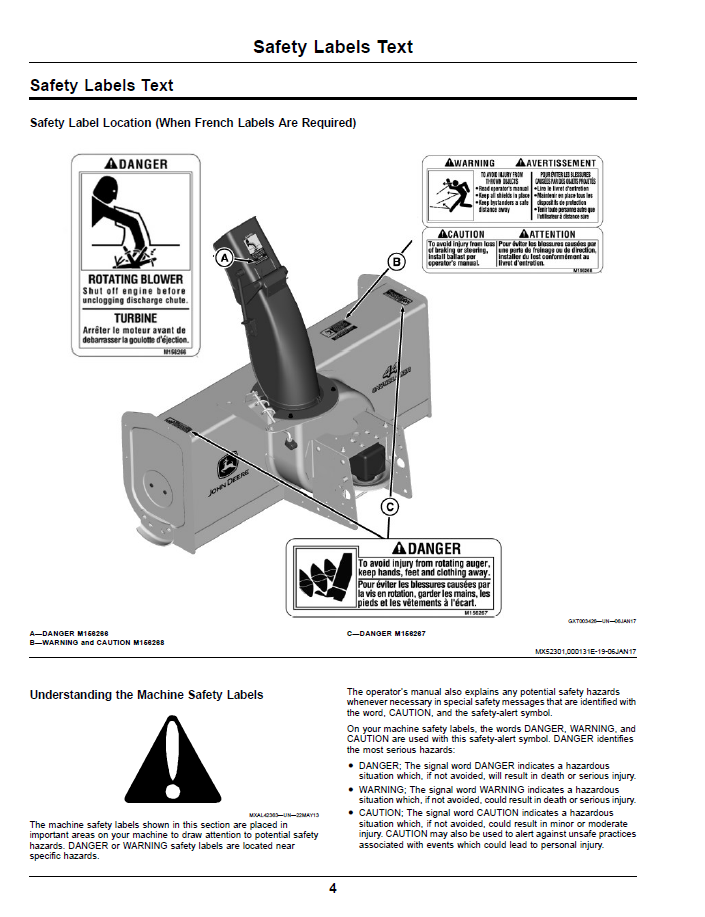 John Deere 44-Inch Snow Thrower Attachment OMUC13236 User Book