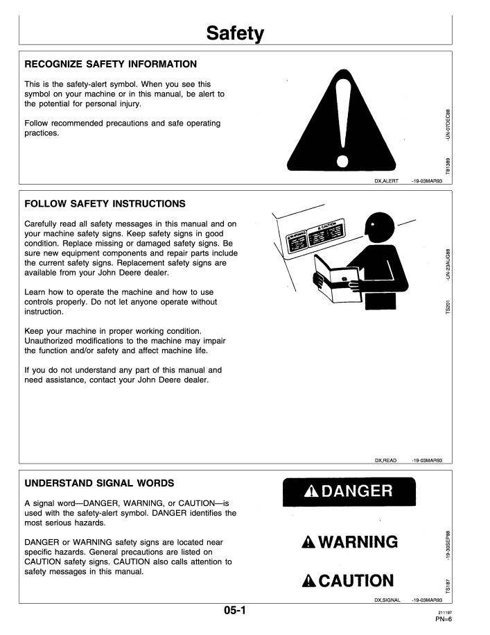 John Deere 6650 6750 6850 6950 Forage Harvester Operator Manual PDF